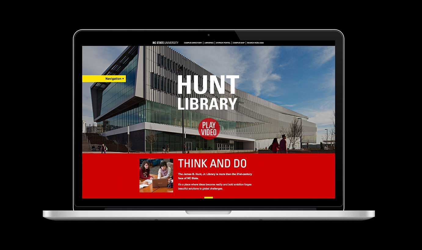 Picture of Hunt Library website
