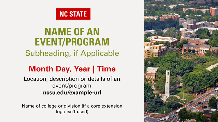 NC State e-billboard slide