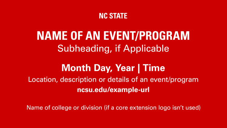 NC State e-billboard slide