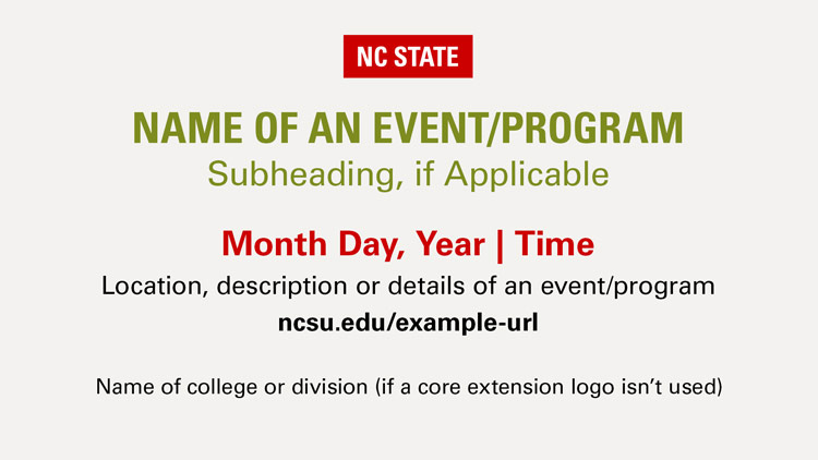 NC State e-billboard slide