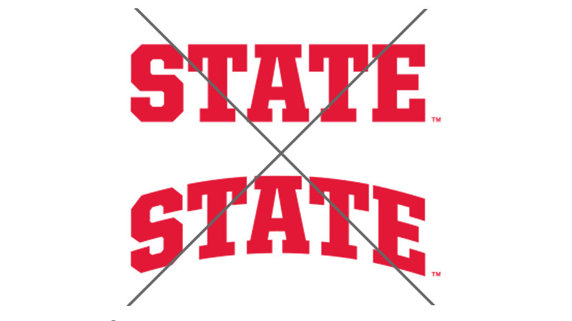 Do not use athletics fonts without granted permission.