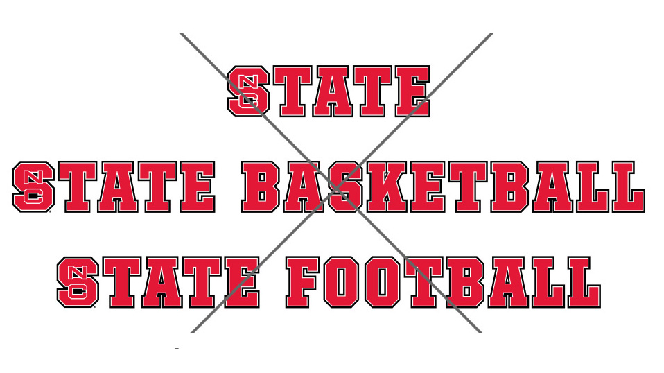 Do not use athletics fonts without granted permission.