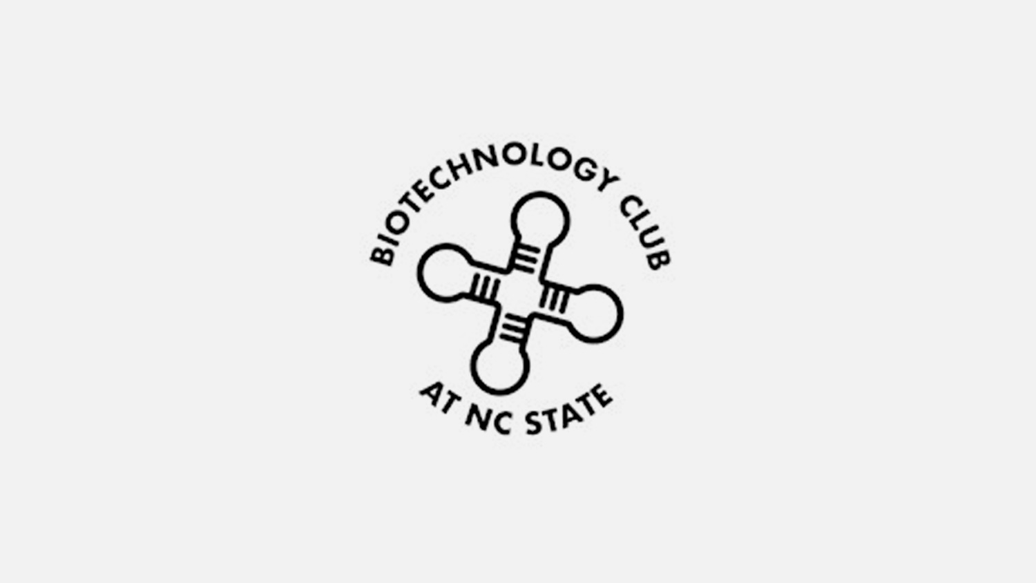 The logo for the Biotechnology Club at NC State.