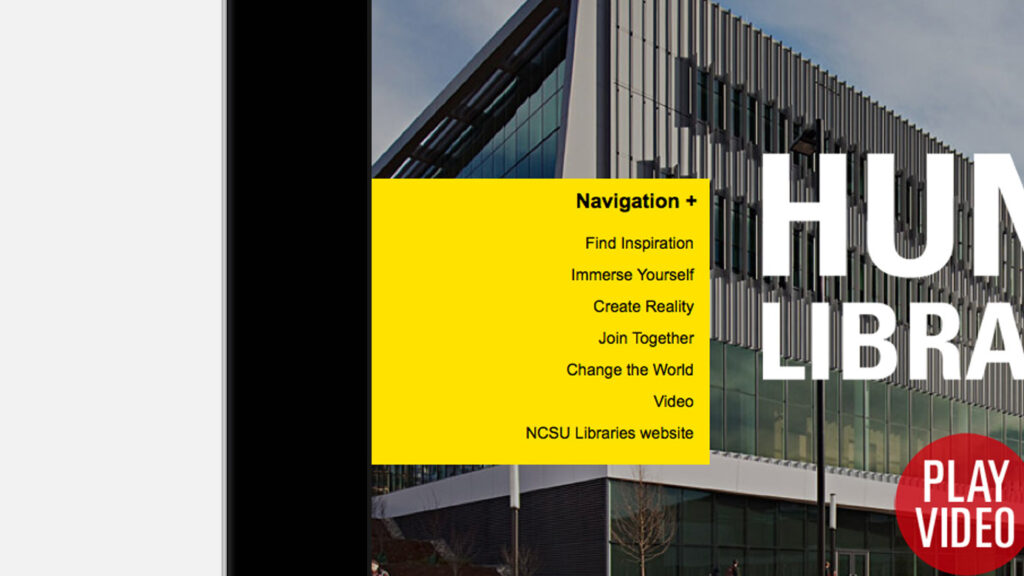 An example of black type being used on top of Hunt Yellow to create proper contrast.