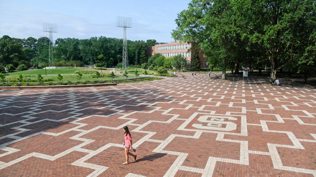 A photo of the Brickyard with several buildings digitally removed.