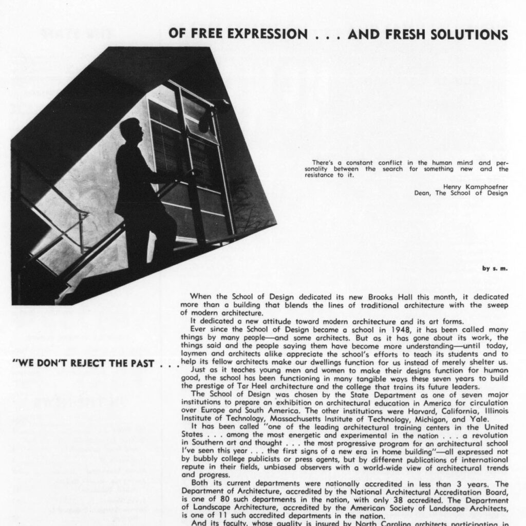 A past issue of NC State News using grids, bold imagery and clean typography — the cornerstones of our design conventions today.