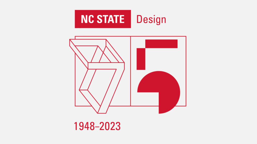 A mark used for the College of Design's 75th anniversary celebration.