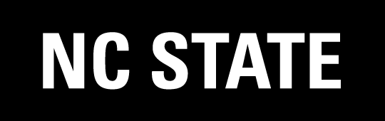 NC State Brick Logo 2x1 Black