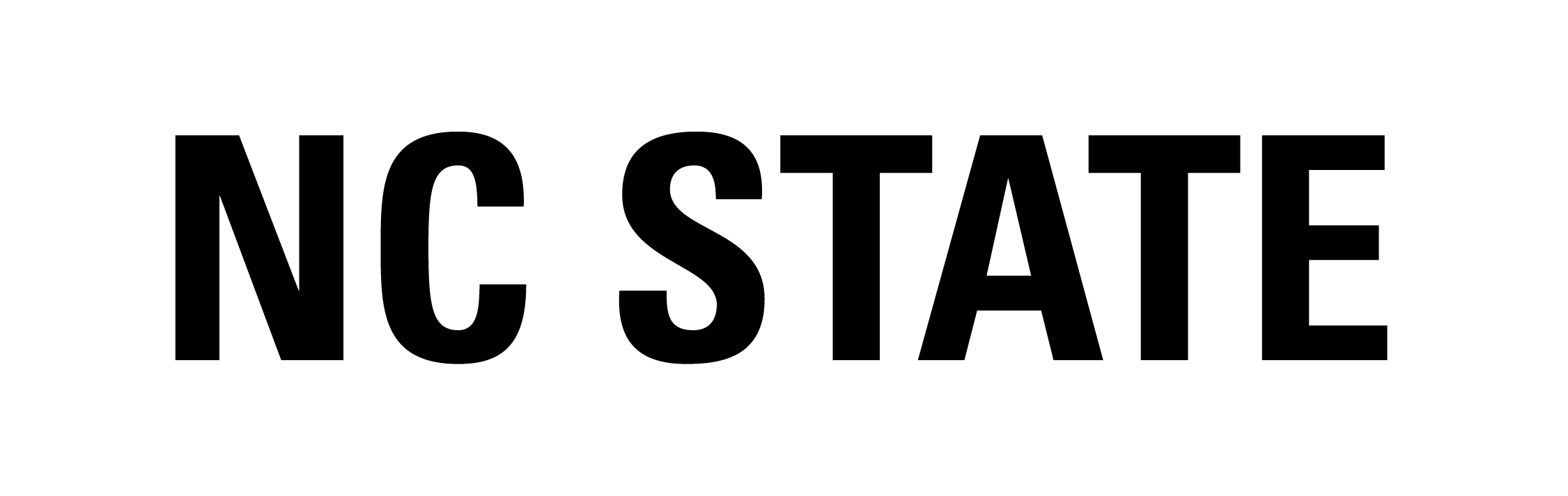 NC State Brick Logo 2x1 White Black