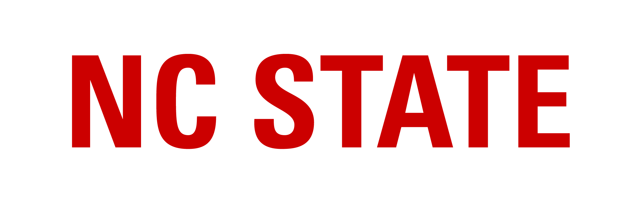 NC State Brick Logo 2x1 White Red