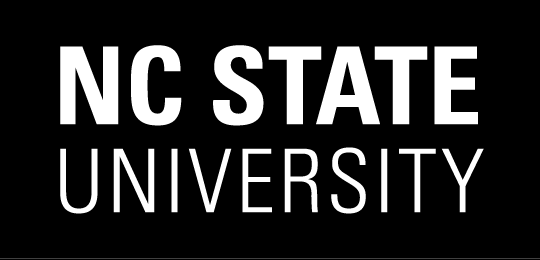 NC State Brick Logo 2x2 Black