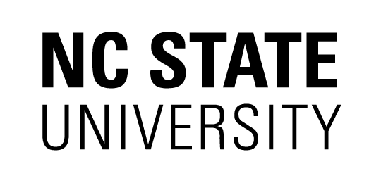 NC State Logo 2x2 Black