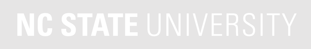 NC State logo with white letters.
