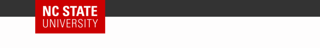 NC State's brand utility bar.